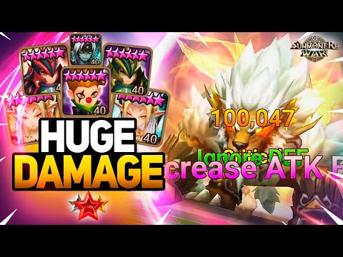 His Monsters Deal HUGE DAMAGE - Summoners War