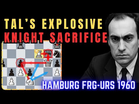 Tal's Aggressive Knight Sacrifice: Reti Opening Brilliance vs Teschner, 1960