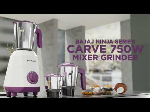 750W Bajaj Ninja Series Carve Purple Mixer Grinder at ₹ 3160
