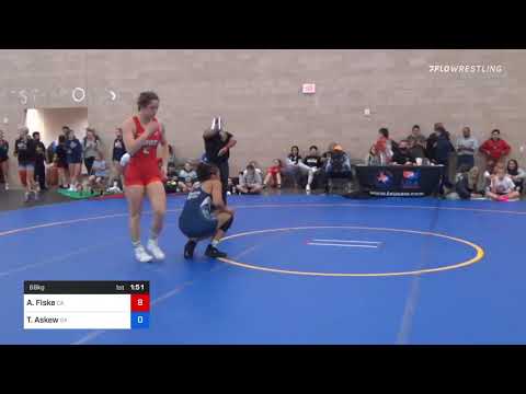68 Kg Rr Rnd 1 - Alyvia Fiske, CA Vs Tiyahna Askew, GA