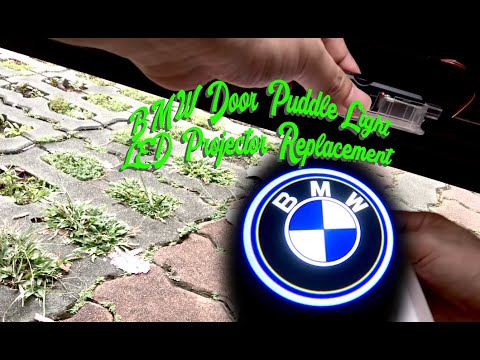 How To Plug & Play Install BMW Door Puddle Light LED Projector Light Removal Replacement Guide