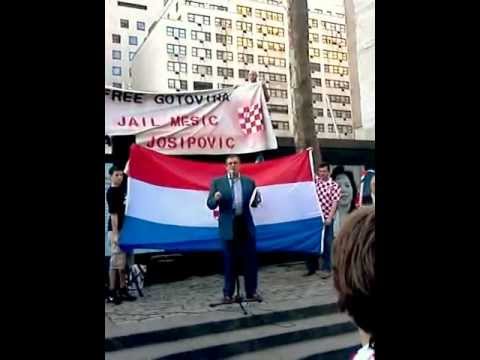 Boris Miketic's Speech at Croatian Protest