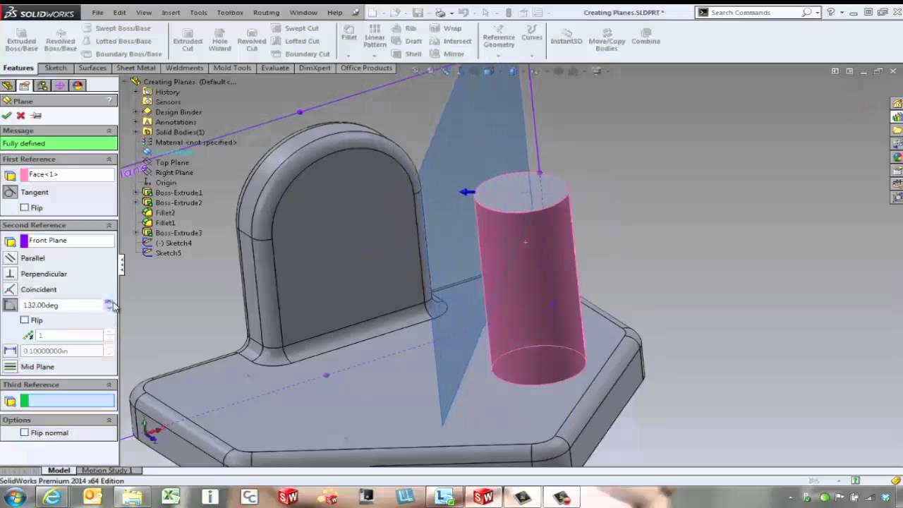 SOLIDWORKS - Creating Reference Geometry & Planes