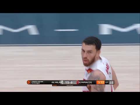 Mike James highlights (AX Armani Exchange Olimpia Milan vs Olympiacos Piraeus: 66-57)