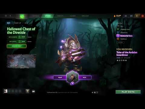 Dota2 - Opening 11 Hallowed Chests of the Diretide