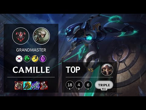 Camille Top vs Sett - KR Grandmaster Patch 10.24