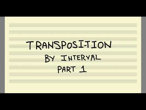 Transposition by Interval, Part 1