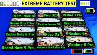 Download lagu Redmi Note 9 Pro vs Realme 6 Pro vs Poco X3 vs Motorola One Fusion Plus | Battery Drain Test 🔥🔥 mp3