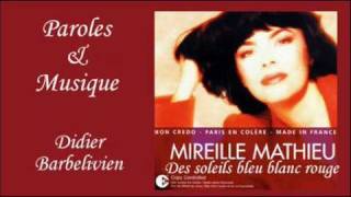 Kadr z teledysku Des soleils bleu blanc rouge tekst piosenki Mireille Mathieu