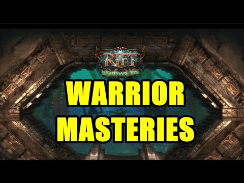 Rift 3.0 Nightmare Tide Warrior Masteries