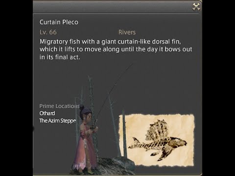 FFXIV Stormblood Fishing Leves - Curtains for Pleco