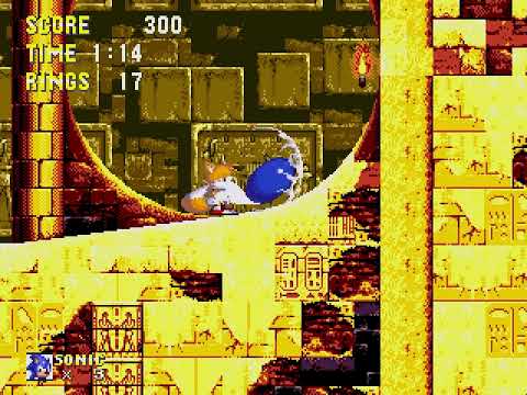 Sonic 3 and Knuckles Glitches and Oversights - Sandopolis Zone Part 2 (HD Remake)
