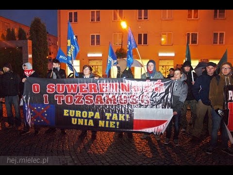 Pikieta przeciw uchodźcom w Mielcu