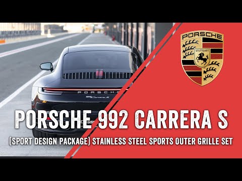 Porsche 992 Carrera S With Sport Design Package Outer Grille Set Fitting Video