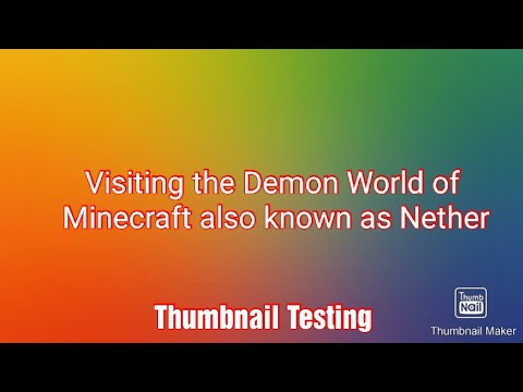Visiting the Demon World in Minecraft || also known as Nether