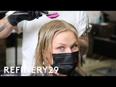 I Got Pastel Pink Highlights | Hair Me Out | Refinery29
