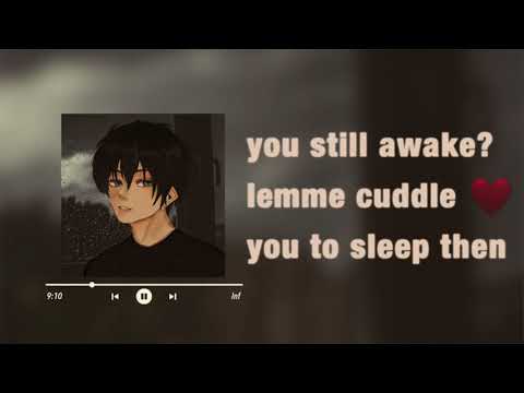 [asmr] ~ you can't sleep and your boyfriend notices...[m4f][cuddles][rain and thunder][breathing]