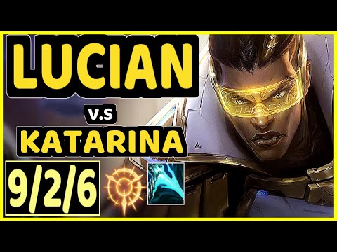 TINOWNS (LUCIAN) vs KATARINA - 9/2/6 KDA MID GAMEPLAY - BR Ranked MASTER