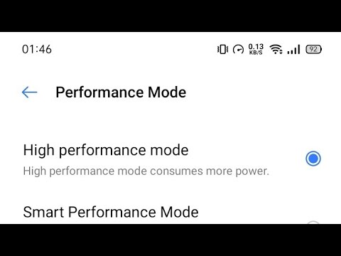 high performance mode  enable realme