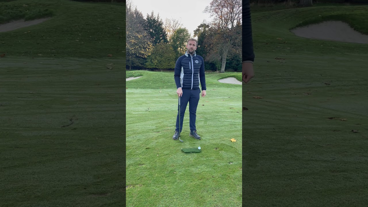 Clean ball striking from the winter mat