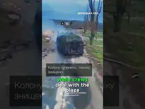 Drone Strike Destroys “Franken Tank” #warinukraine #short