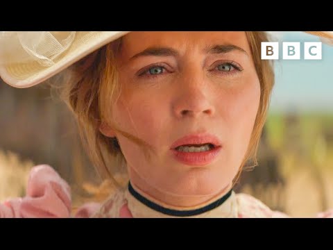 Cornelia (Emily Blunt) first meets Eli (Chaske Spencer) | The English – BBC