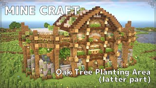 【マイクラ建築】苗木自動回収のオークの植林場の作り方(後編)【Minecraft】