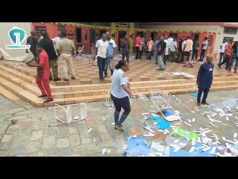 Electoral Materials Scattered After Violence Disrupts NPP Bantama Constituency Elections