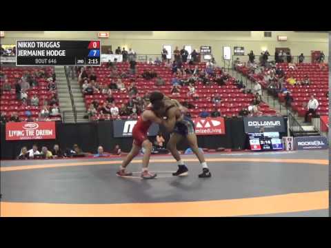 59 kg SF - Nikko Triggas (NYAC) vs Jermaine Hodge (Army WCAP)