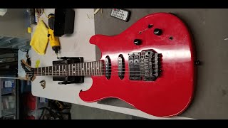Video thumbnail for Setting Up a Kahler Spyder Locking Tremolo Bridge... on a  1988 Peavey Tracer Guitar! by Manotick StringWorks