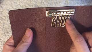 Louis Vuitton 6 key holder review || How to add keys
