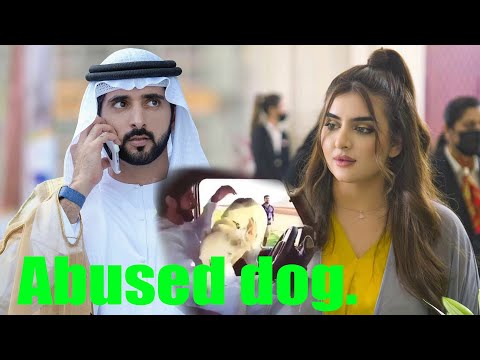 sheikh hamdan and wife sheikha adopt Abused dog.#Fazza,#faz3,فزاع