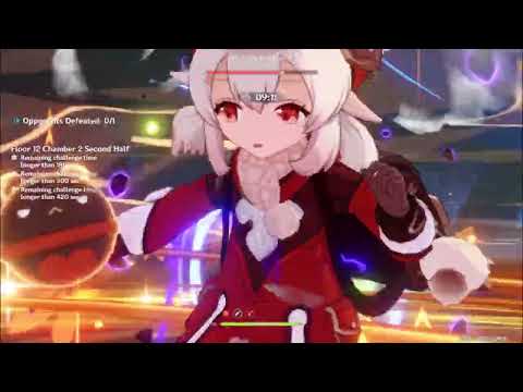 C0 Klee Mono Pyro 2.5 Spiral Abyss 12-2-2 Speedrun 30s