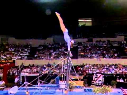 Shannon Miller - Uneven Bars - 1993 Hilton Gymnastics Challenge