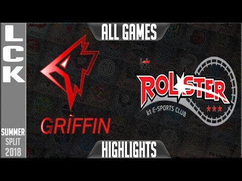 GRF vs KT Highlights ALL GAMES - LCK Summer 2018 Week 5 Day - Griffin vs KT Rolster