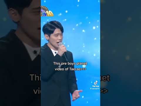 Kim tae rae zb1 boys planet predebut song cover, suitable to sing ost korean drama movie #kimtaerae