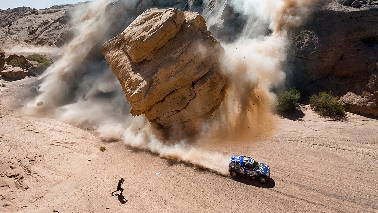 55 Enormes Quedas de Rochas Flagradas Pelas Câmeras