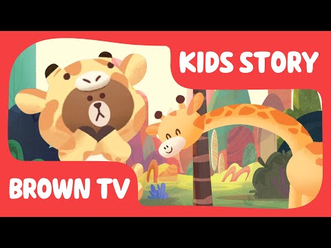 [KIDS STORY] Ep.3 Thank You, Giraffe｜Stories for Kids｜Jungle Brown｜Line Friends Kids