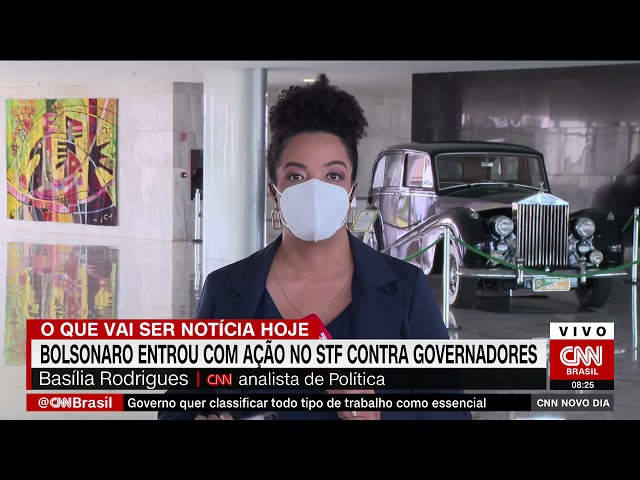 Bolsonaro entra com ação no STF contra restrições de governadores do DF, BA e RS