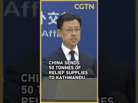 China sends 50 tonnes of relief supplies to Kathmandu