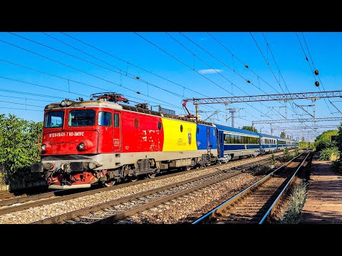 Locomotiva EA 431 în zona "Halta Carpați" la tracțiunea trenului IC551 (București Nord - Suceava)