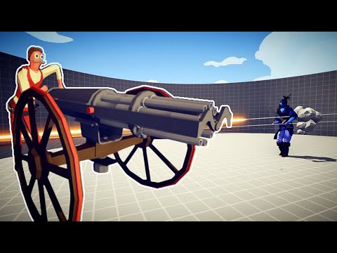 Gatling Gun Destroys secret Units: Totally Accurate Battle Simulator TABS