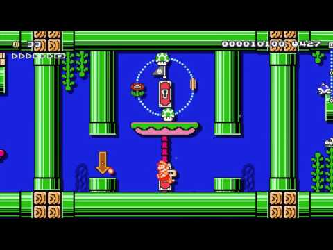 Beanstalk Sewer 3 2 ~ by Gnome ~ SUPER MARIO MAKER Gameplay RAW