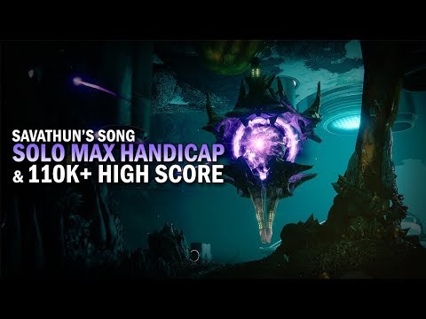 Solo Max Handicap (75) & 110k+ High Score "Savathun's Song" Prestige Nightfall (129,532 Points)