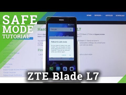 Safe Mode in ZTE Blade L7 – Diagnostic Mode