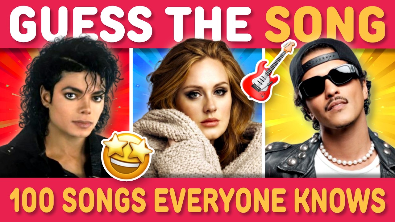 GUESS THE 100 SONGS EVERYONE KNOWS 🤯 🎵 | Song Quiz