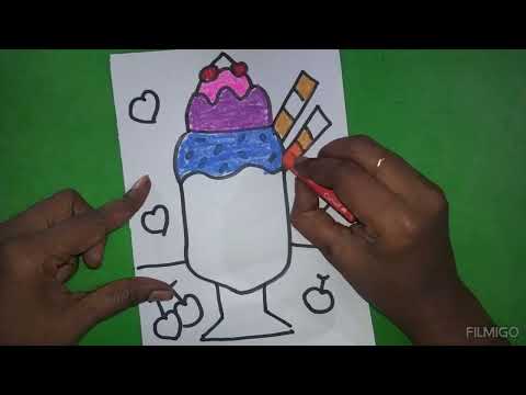 ice cream drawing for kids