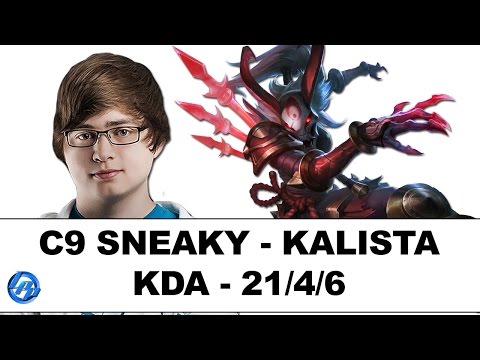 C9 Sneaky(Kalista) vs WildTurtle(Graves) - NA SoloQ