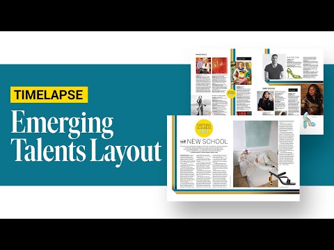 Graphic Design Timelapse: Magazine Layout