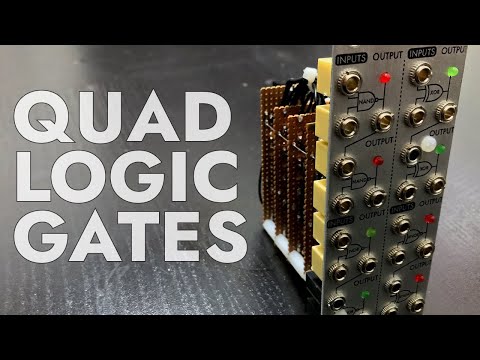 DIY EURORACK QUAD LOGIC GATES